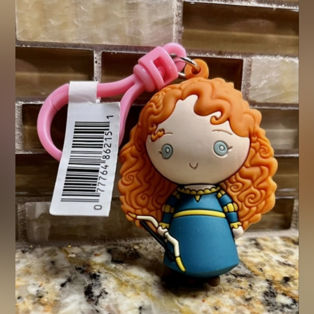 Disney Figural Bag Clip Series 31 Princess Meridan Kids Toy w/Tags + Pin